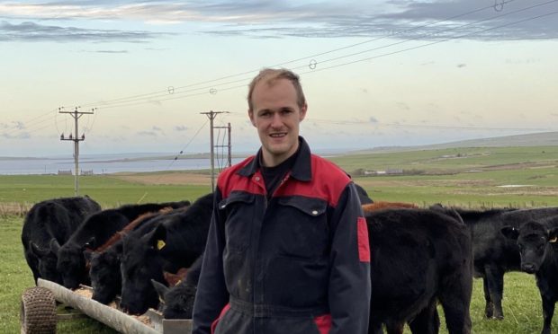 NFU Scotland next generation chairman Pete Moss, who farms in Orkney.