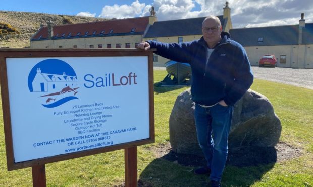 Richard Thorne outside The Sail Loft, which is poised for a £25,000 refurbishment in response to the impact of Covid 19.
