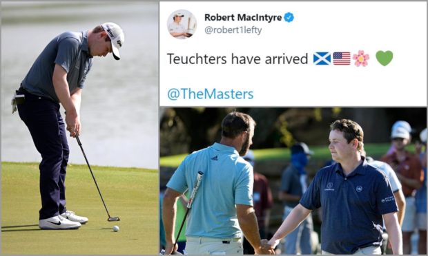 Robert MacIntrye has arrived at the Masters representing teuchters all over the globe