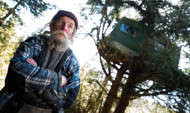 Jake Williams, 71, has lived deep in the Clashindarroch forest, near Rhynie, for more than 30 years.