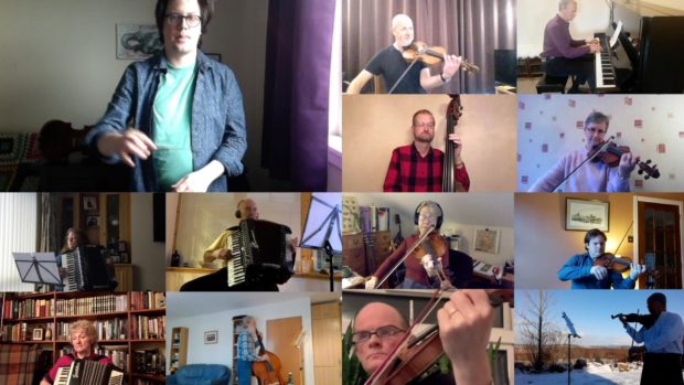 The Aberdeen Strathspey & Reel Society overcame technological battles to produce a record for posterity after meeting up on Zoom during lockdown.