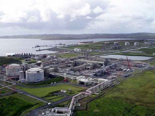 The Sullom Voe Terminal in Shetland, operated by EnQuest.