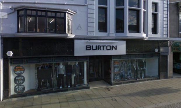 The former Burton shop