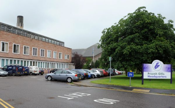 The mobile unit has been located opposite the existing testing centre in the car park at the Highland Council headquarters .