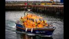 Peterhead lifeboat in action
