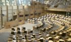 The debating chamber at Holyrood.