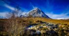 Rescuers were called to assist two men down Buachaille Etive Mor