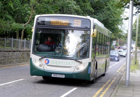 To go with story by Annie Butterworth. Stagecoach bus service number 59, Westburn Road Aberdeen.

Picture by Chris Sumner

Taken 23/10/16 Picture shows; Stagecoach 59. Aberdeen. Supplied by Chris Summer Date; 230/11/2016