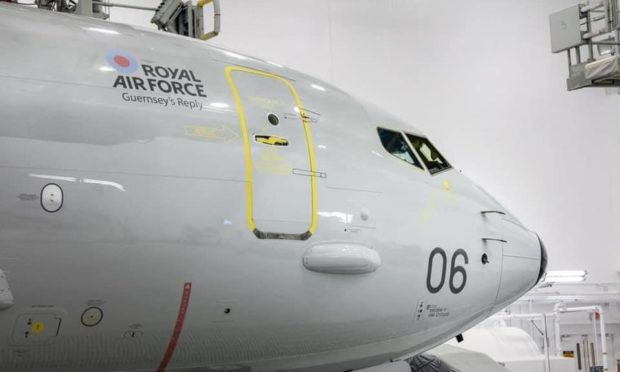 The sixth RAF Lossiemouth Poseidon has been named Guernsey's Reply.