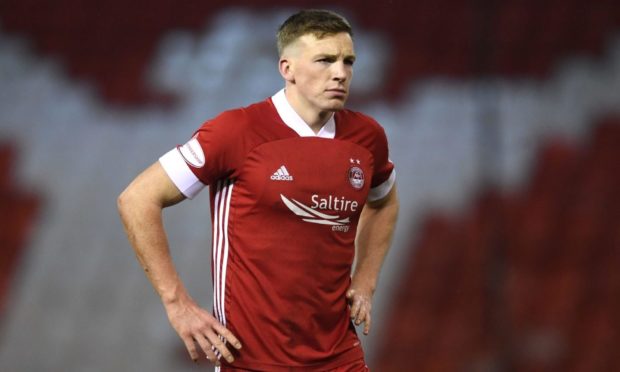 Lewis Ferguson in action for Aberdeen.