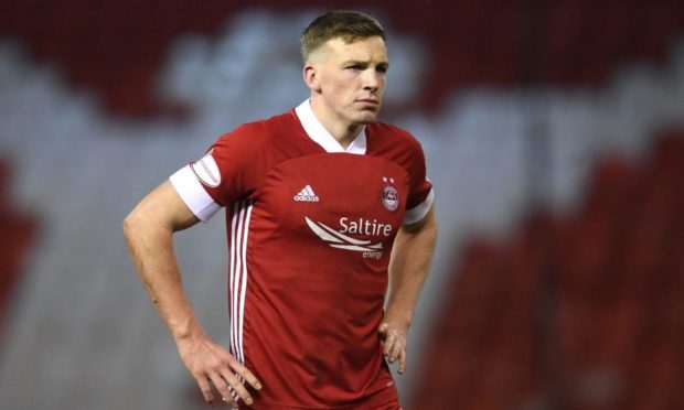 Lewis Ferguson in action for Aberdeen.