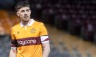 Motherwell's Declan Gallagher during a Scottish Cup tie against Greenock Morton at Fir Park.