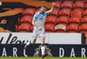 Ross County's Alex Iacovitti celebrates his goal during against Dundee United. Photograph by Craig Foy/SNS Group