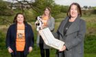 Leigh Ryrie, children and family support manager at Charlie House; Jenna Simpson, fundraising and office co-ordinator at Charlie House and Mairi Smith, technical assistant and Apache Bond Committee member