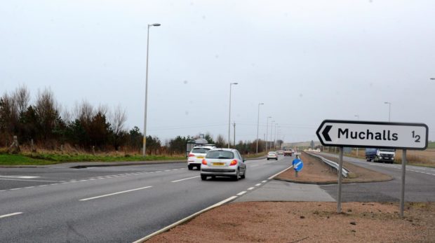 To go with story by Ellie Milne. Police appealing for information on dangerous driver Picture shows; A90 at Muchalls. Muchalls. Supplied by Emma Speirs Date; 21/12/2013