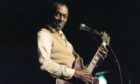 Smile for the camera... US music legend Chuck Berry in action at the Capitol in 1995.