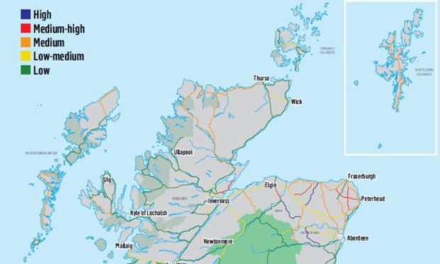 A map has been created showing the most dangerous roads for young drivers.