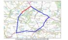 Carriageway repair work is to be carried out by Aberdeenshire Council on the A981 New Deer to Fraserburgh (A950 to Weetingshill) from May 24
Red line indicates closures, while the blue represents the diversion set up.