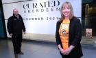 Craig Stevenson, centre manager of Bon Accord & Susan Crighton, director of fundraising for Charlie House, announce the opening of Curated Aberdeen.