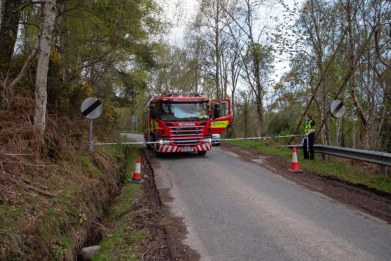 A fire appliance left the scene shortly after 7.30pm on Tuesday evening