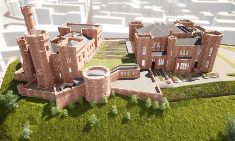 Inverness castle is being renovated into a tourism gateway to the Highlands.