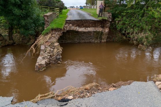 29 September 2019. Bridges in the King Edward area were severely damaged by flooding.