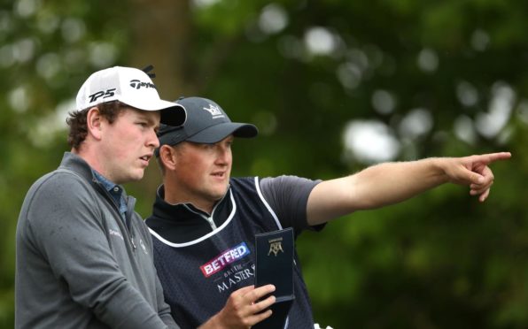 Robert MacIntyre and caddie Mike Thomson plot their way around The Belfry.