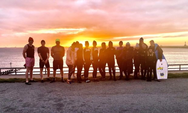 The group at Aberdeen Beach