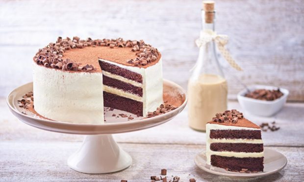 Irish cream chocolate cake