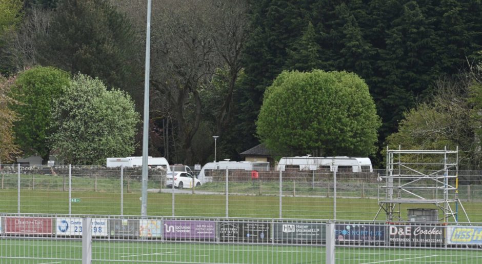 The travellers at Whin Park