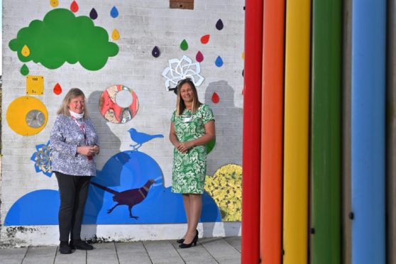 Westfield's depute headteacher Sue Baxter and headteacher Kerri Dalton.