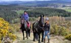 Gayle Ritchie goes for a trek with Highlands Unbridled, a new trail riding centre near Aboyne. The picture shows Gayle on her horse Brooke and Dominique Mills on Breagha heading into the hills.