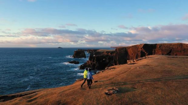 The short clip has said Shetland is the ideal destination for those wanting and overseas staycation.