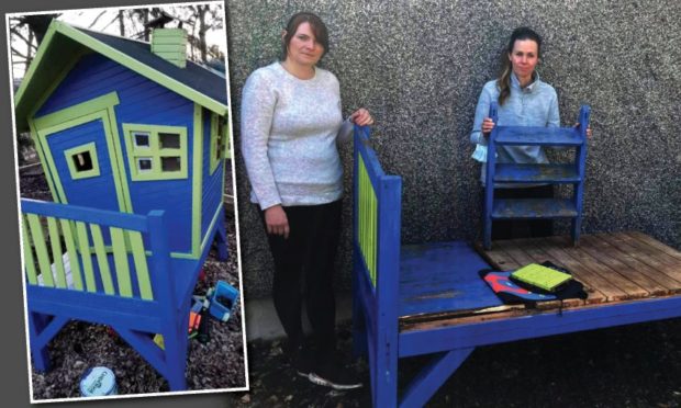The playhouse was stolen from Aboyne Playgroup
