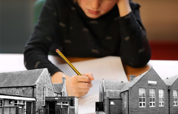 Image of child doing schoolwork