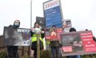 Vegan Outreach Scotland held a demonstration in Ellon to support the work of Animal Equality UK. Picture: Paul Glendell