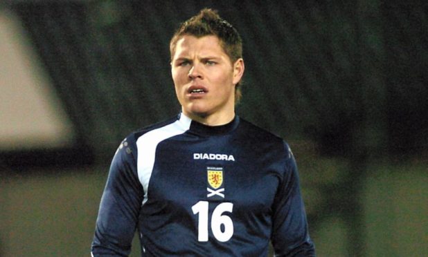 John Rankin playing for Scotland Futures in Inverness in 2006. Photograph by Alasdair Allen