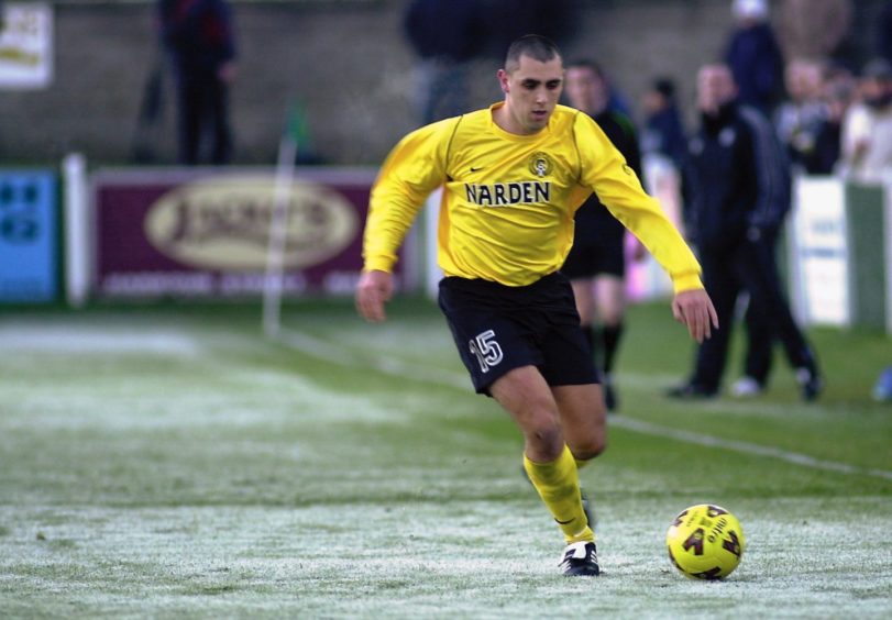 Brian Macleod during his playing days with Nairn County.