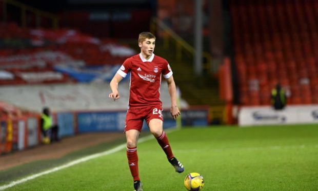 Aberdeen midfielder Dean Campbell in action.