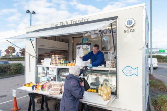 Tourism and hospitality businesses, including food trucks - like Ian McCallion's Fish Trawler van - could be eligible for funding