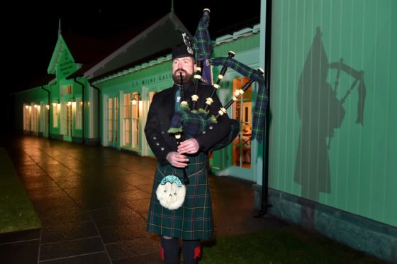 Martin Johnston, official piper of the Braemar Royal Highland Society, has been invited to play a performance as part of the Queen's Platinum Jubilee next year.

Picture by KENNY ELRICK     02/11/2018