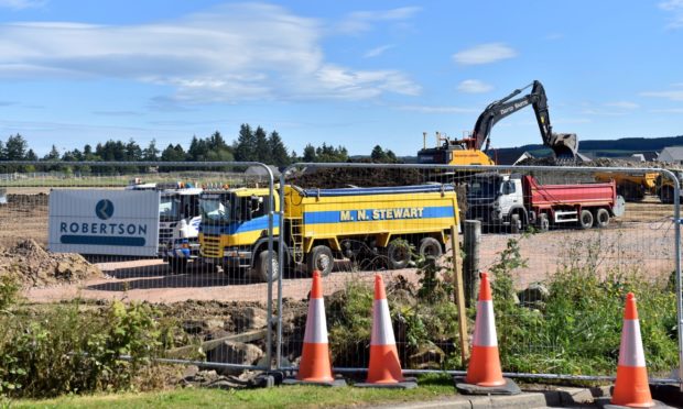 This Binghill Road building site will be home to the new Milltimber School, a year later than first planned