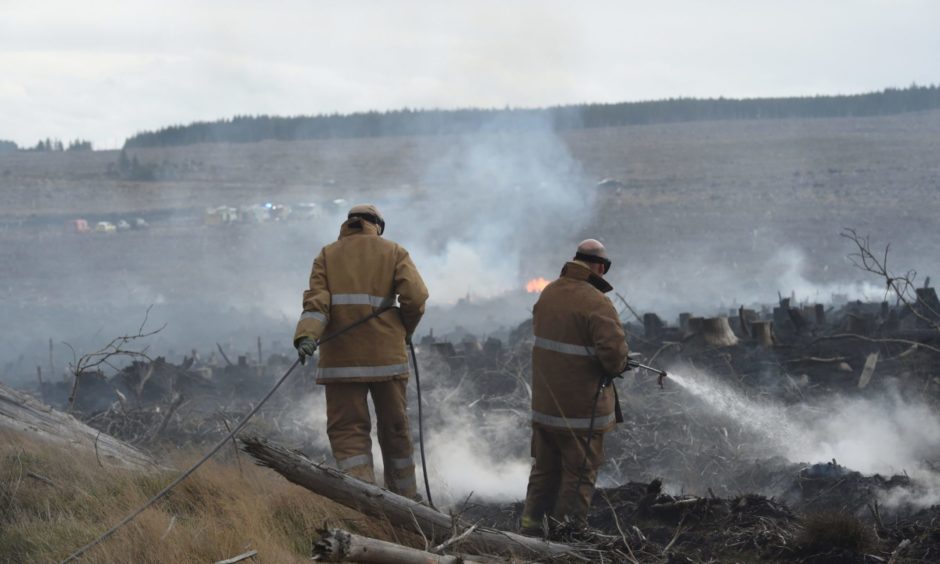wildfire warning Scotland rural