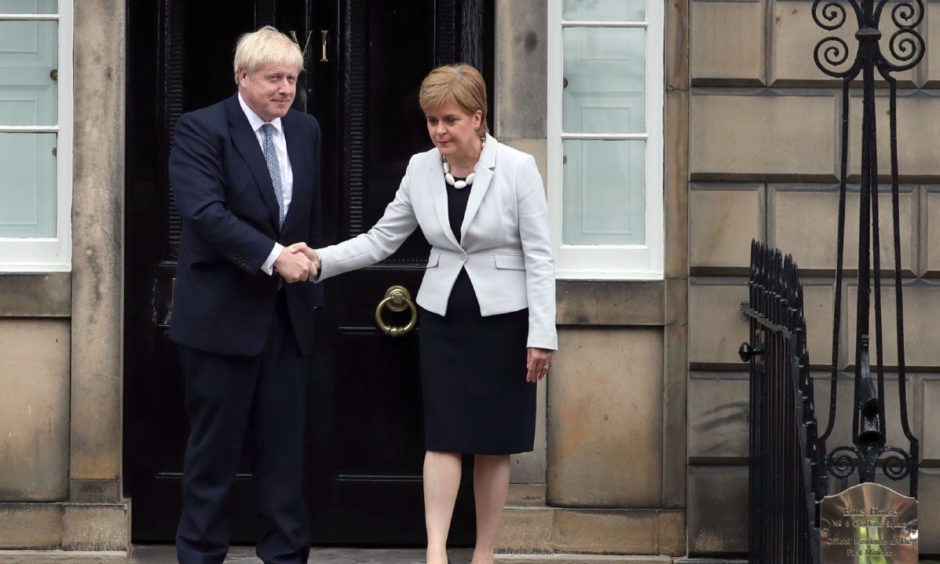 Boris Johnson and Nicola Sturgeon