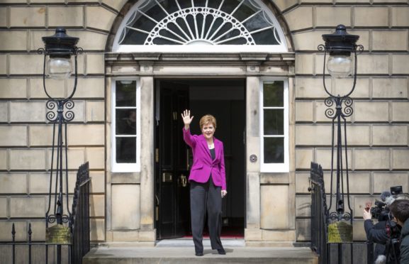 Nicola Sturgeon returns to Bute House after the 2021 Scottish elections