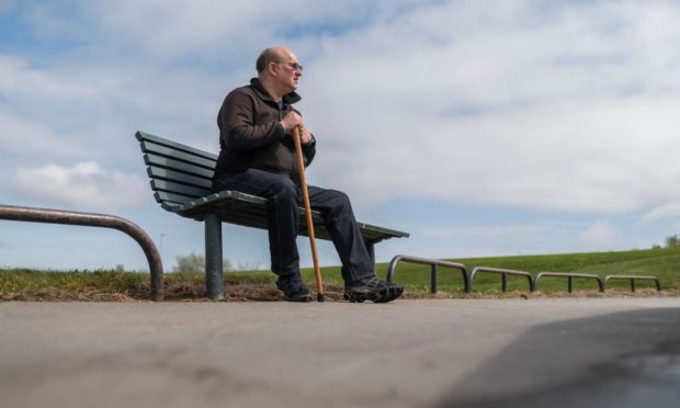 Perry, 57, is only able to leave the house three or four times a month as he struggles with the stairs - having asked for a move to a more suitable council flat three years ago