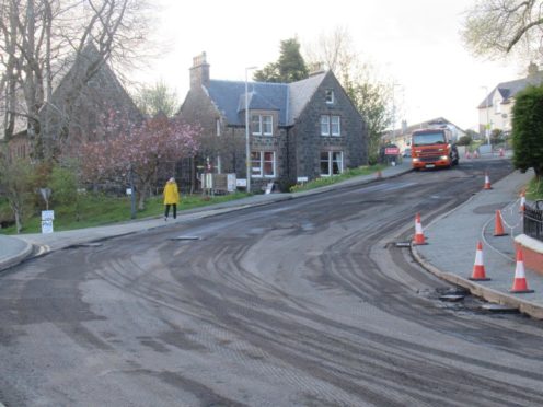 Home Farm road works