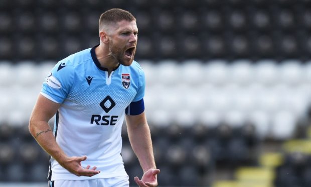 Iain Vigurs was a fans' favourite, leading by example as the Ross County captain. Picture by Ross MacDonald/SNS Group