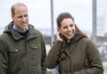 William and Kate on their visit to Orkney. Picture by Jane Barlow/PA Wire
