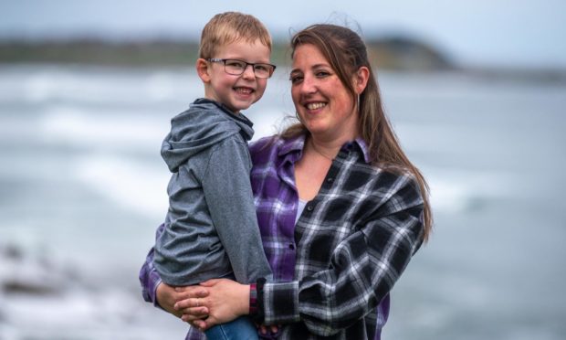 Cody French was given just a 20% chance of survival when he was born - but now runs circles round his mum Lisa MacDonald